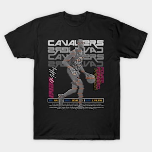 Evan Mobley Basketball Art Cavaliers T-Shirt